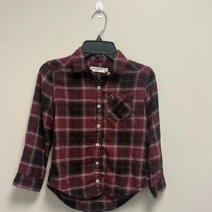 'Kids shirts & tos button down shirts Stylish plaid‎ shirt with button-down s5/6